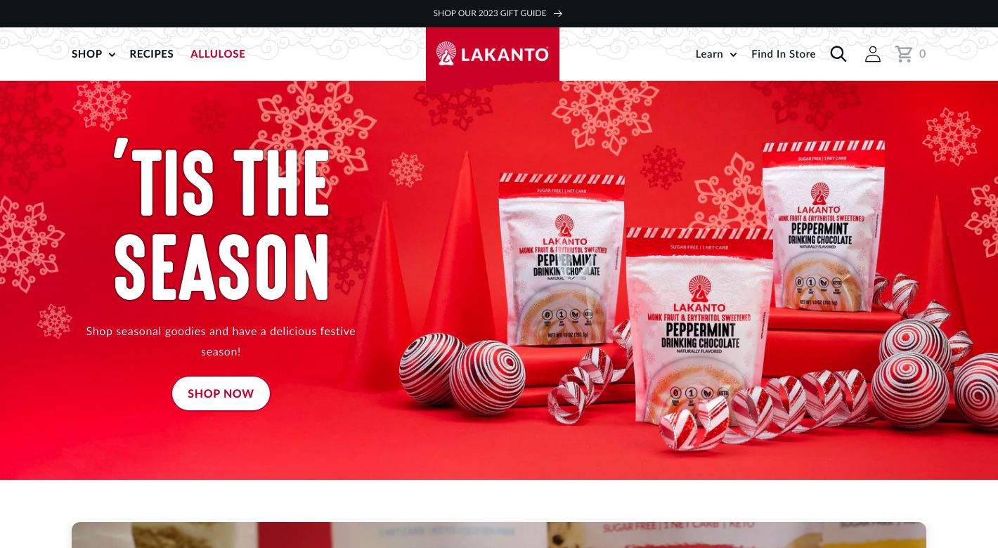 Lakanto Website