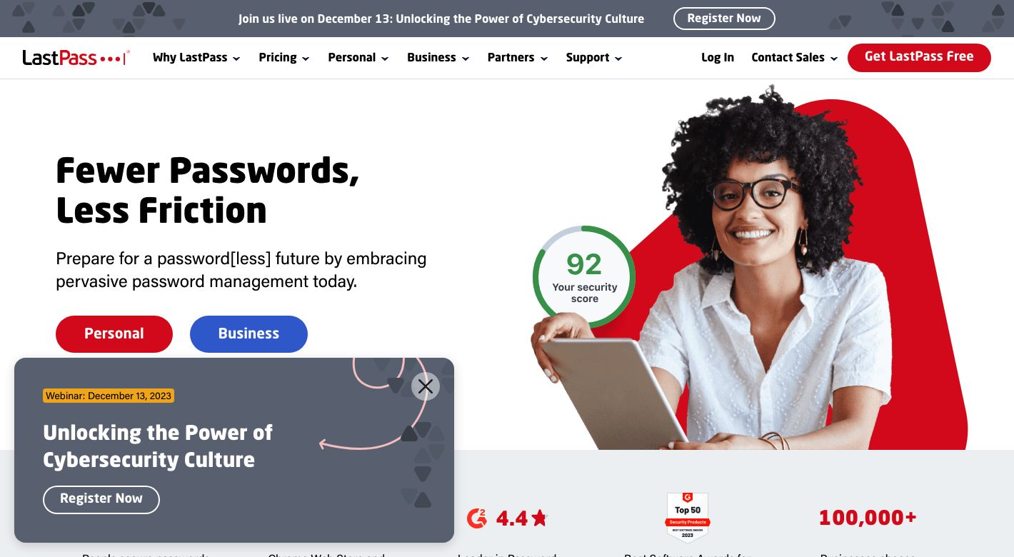 LastPass Website