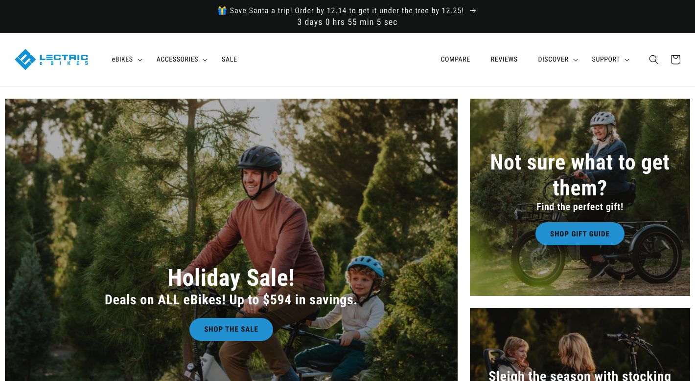 Lectric Ebikes Website