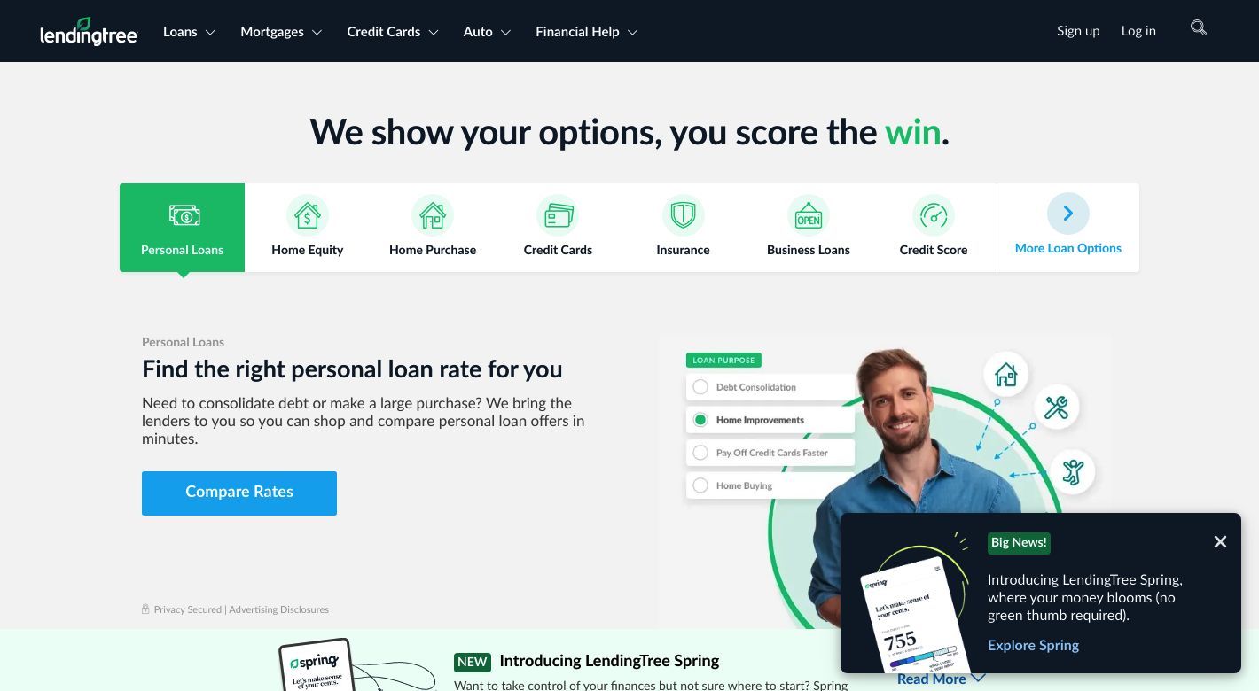 LendingTree Website