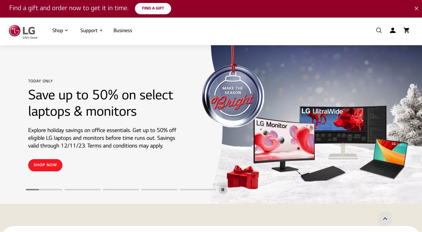 LG Electronics Website