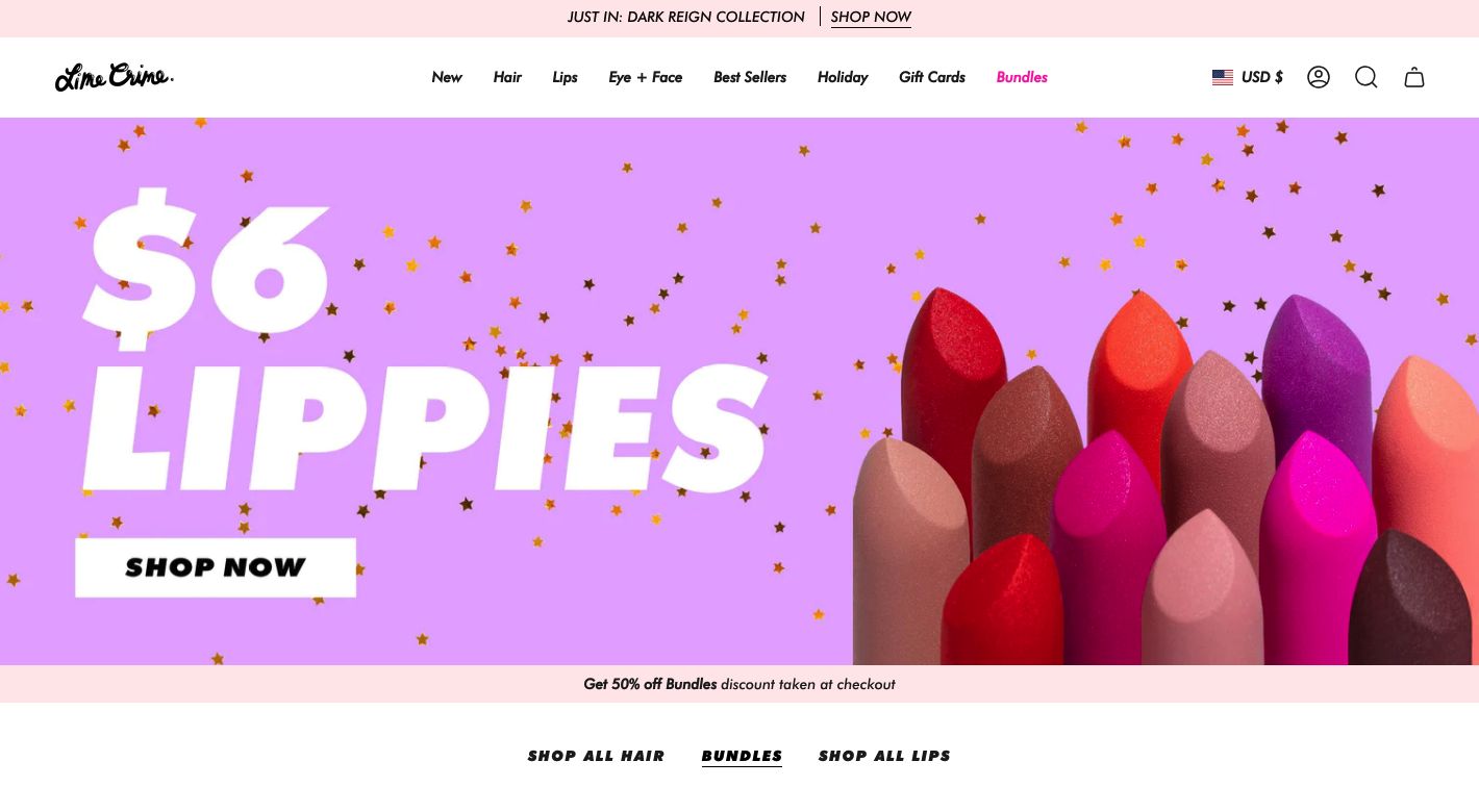 Lime Crime Website