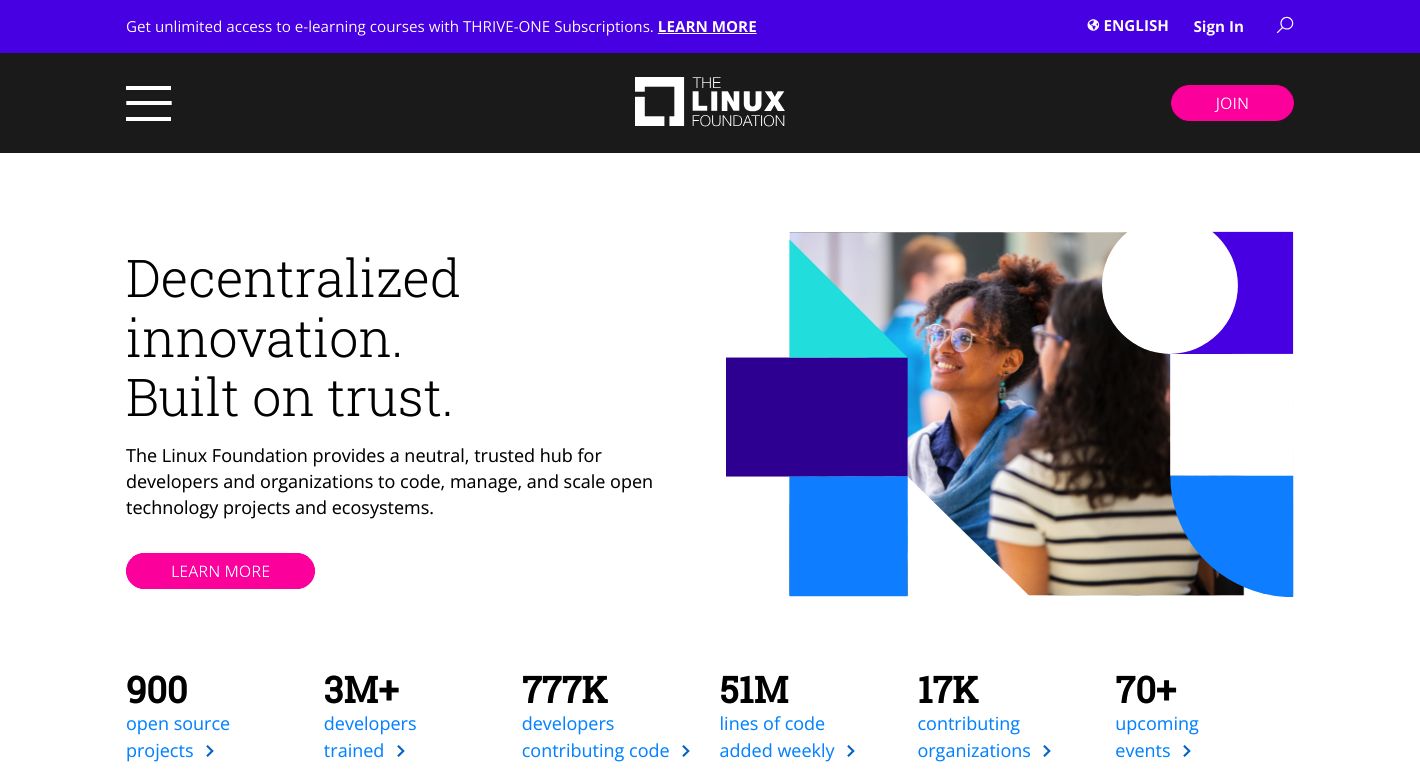 Linux Foundation Website