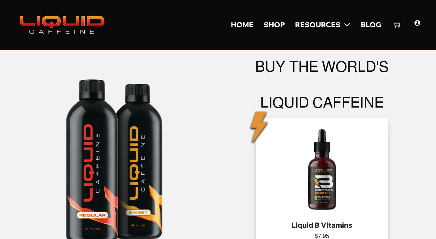 Liquid Caffeine Website