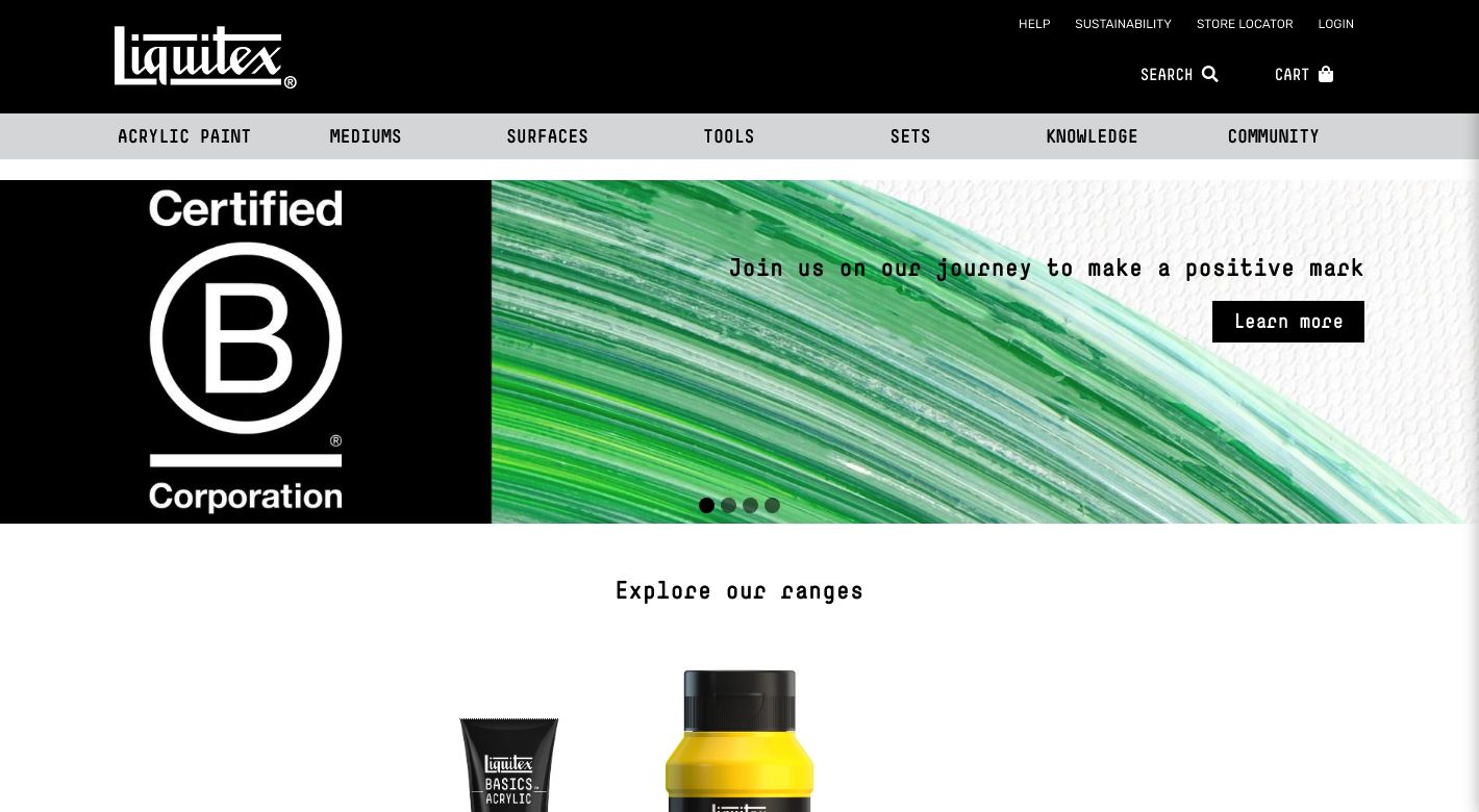 Liquitex Website