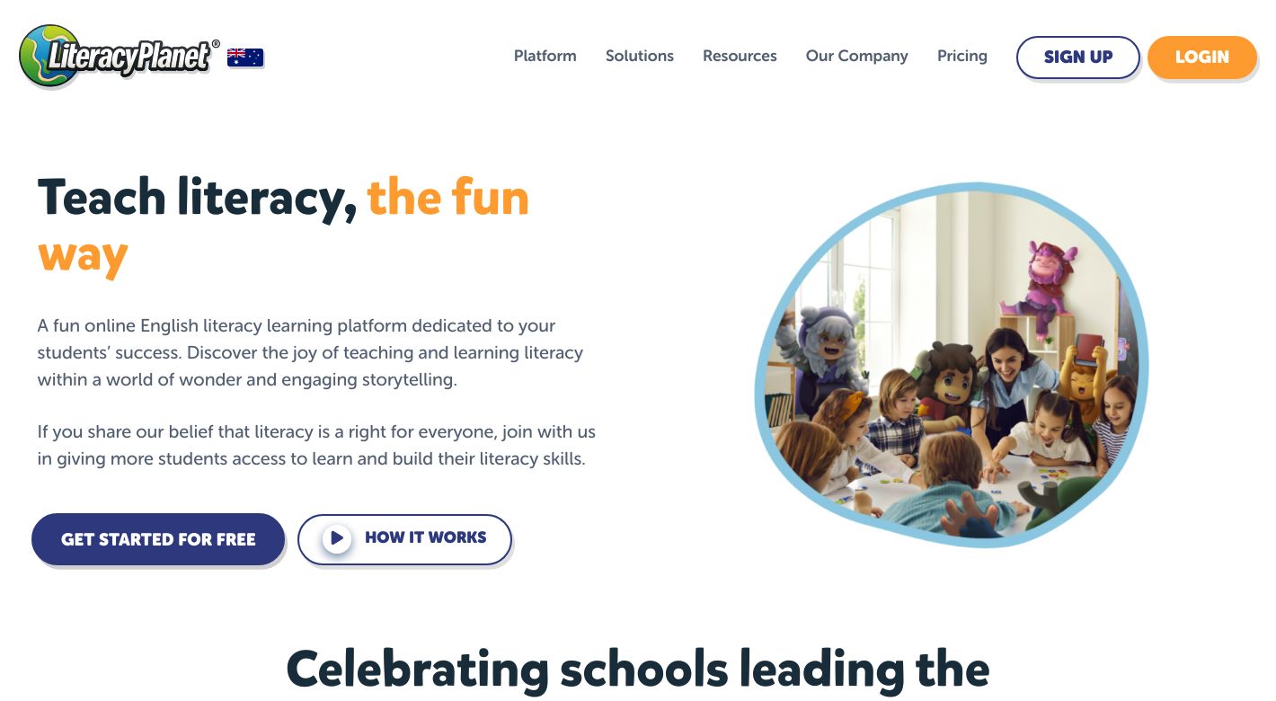 LiteracyPlanet Website