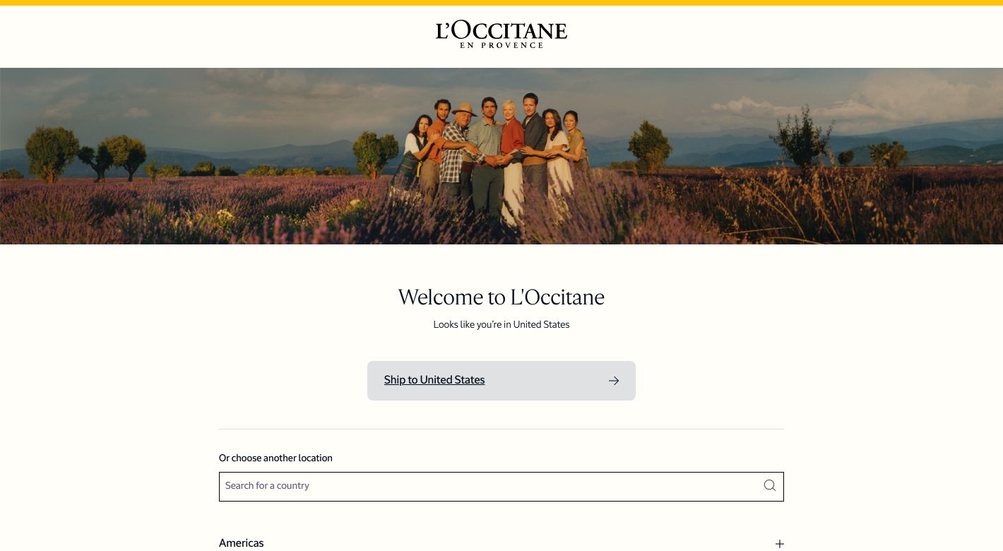 L'Occitane Website