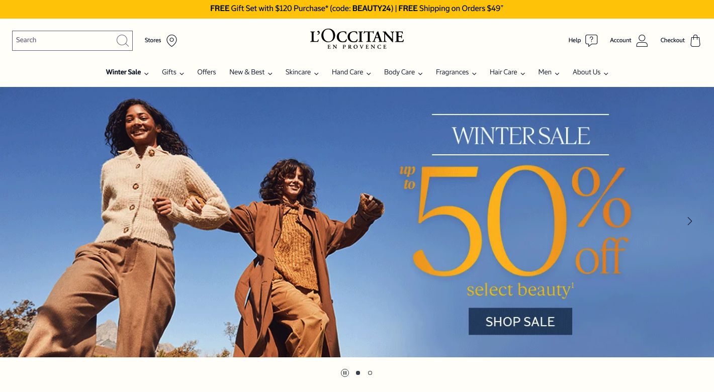 L'OCCITANE en Provence Website