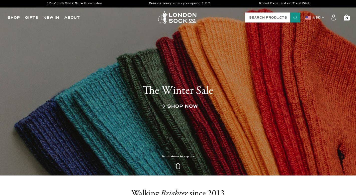 London Sock Company Website