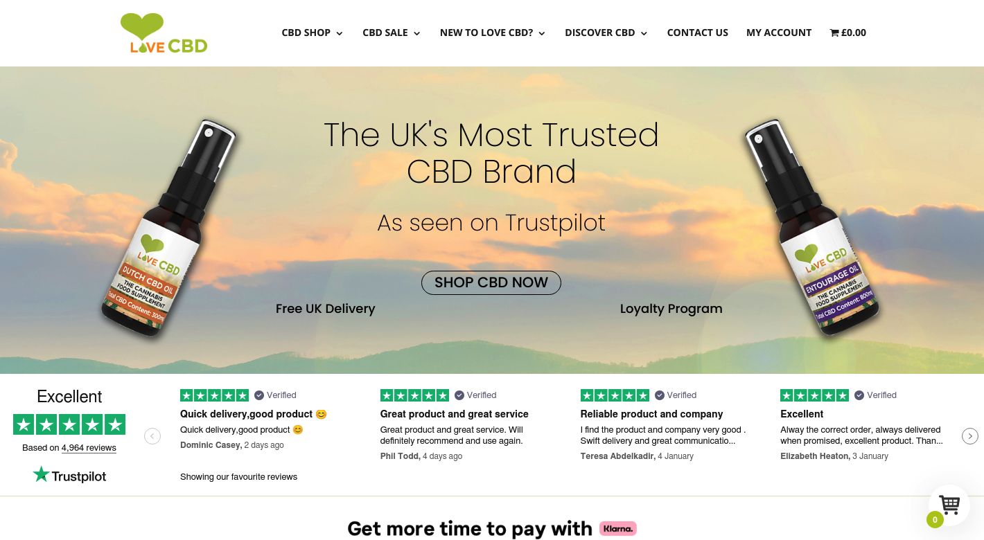 Love CBD Website