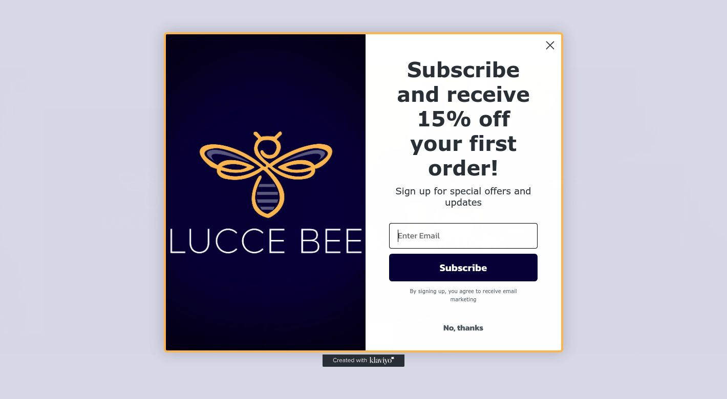 Lucce Bee Website