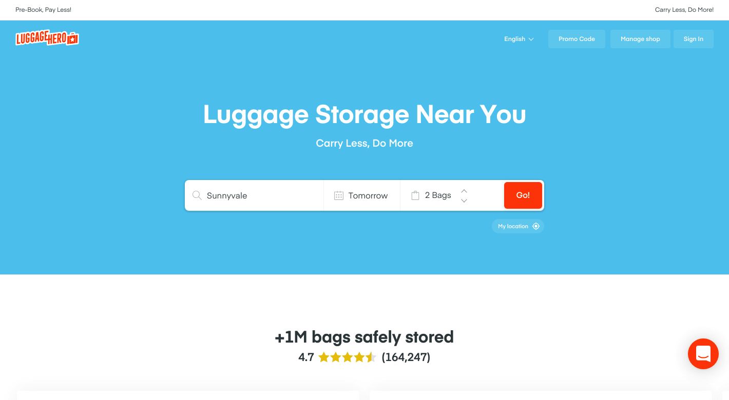 LuggageHero Website