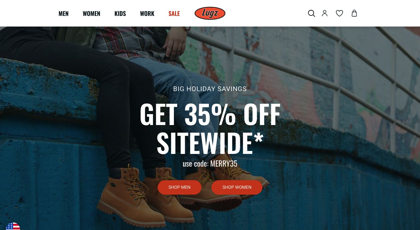 Lugz Footwear Website