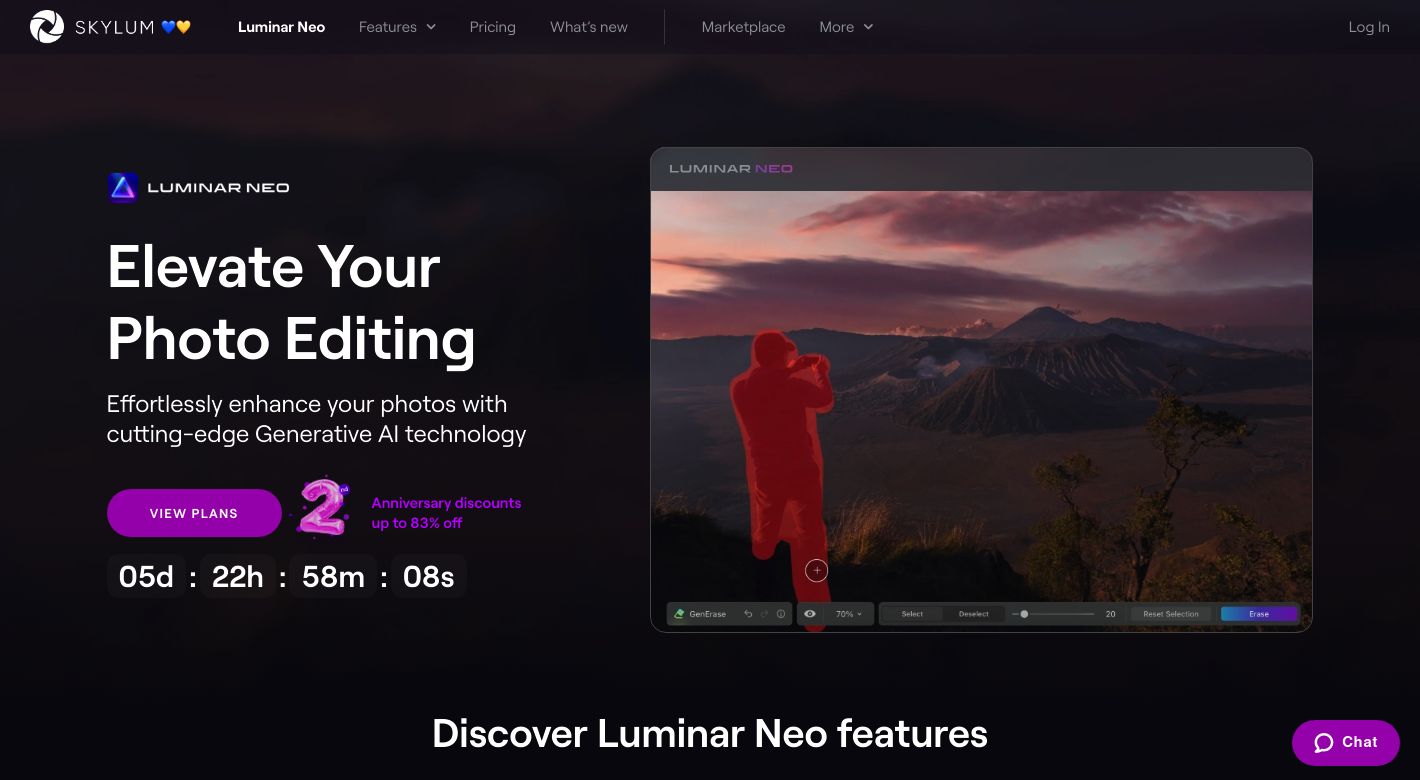 Luminar Neo Website