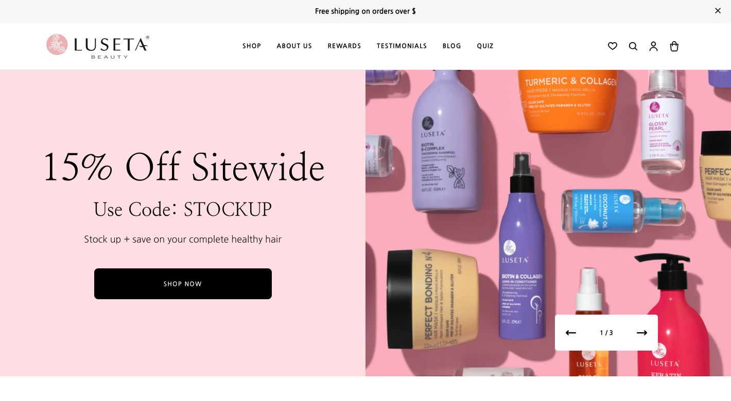 Luseta Beauty Website