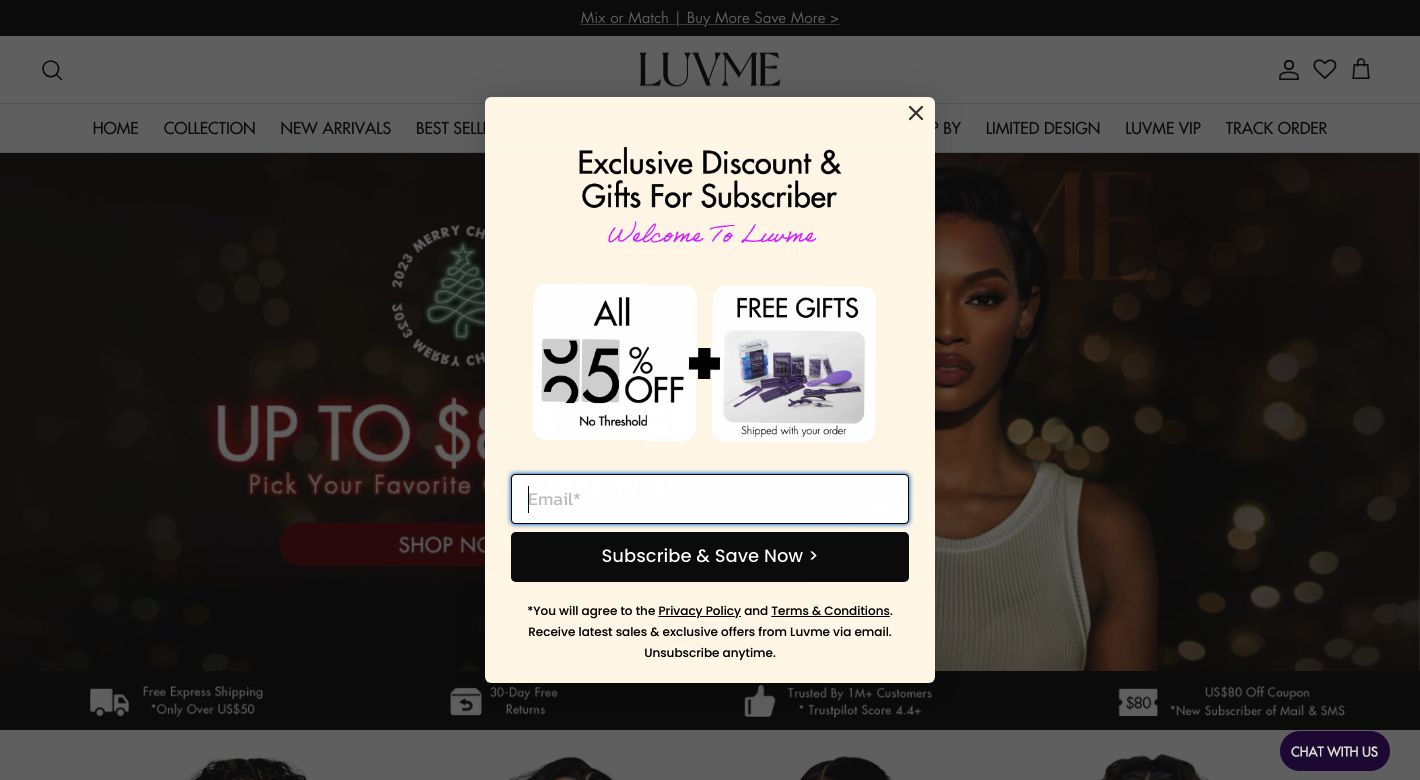 Luvme Hair Website