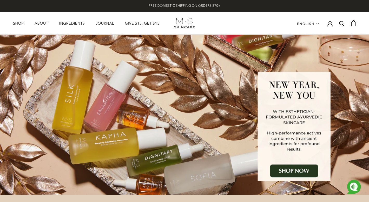 M.S Skincare Website