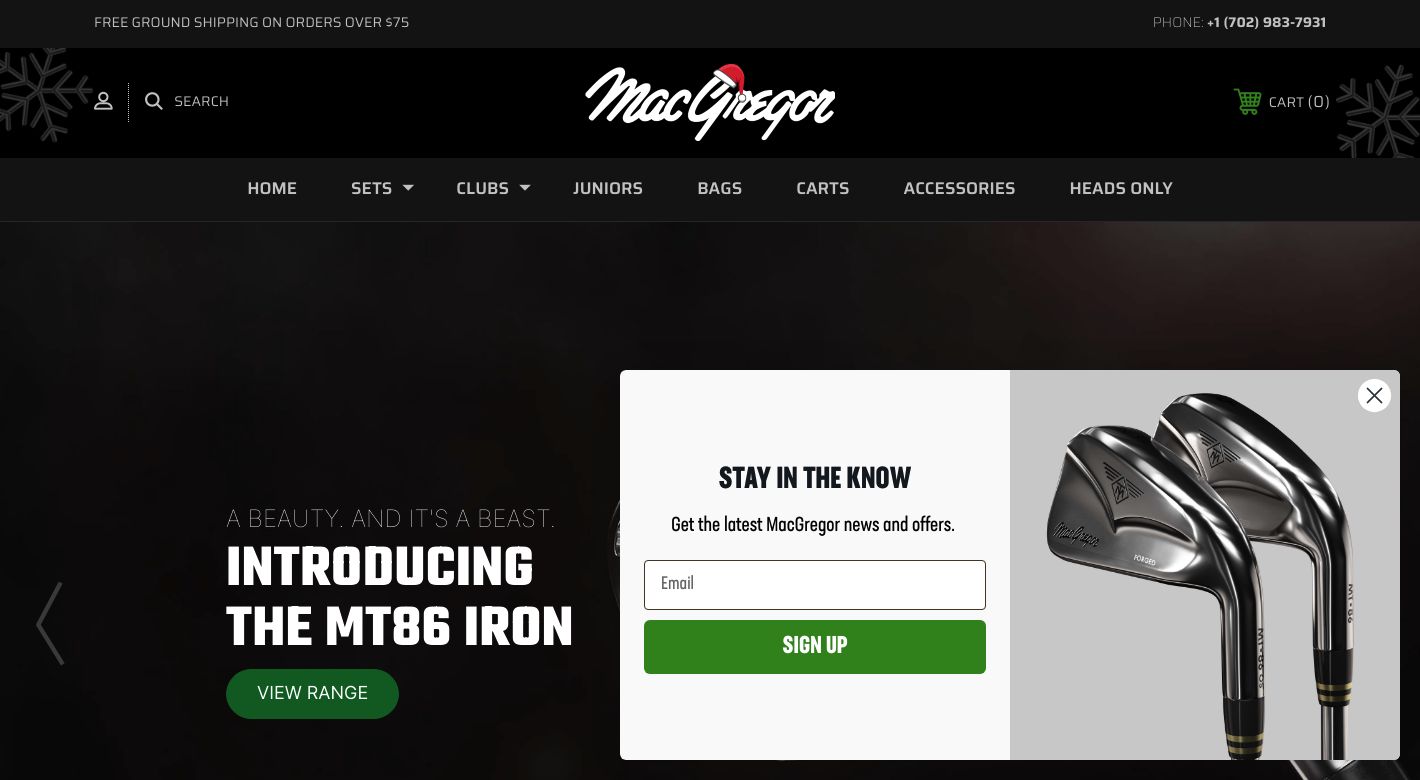 MacGregor Golf Website