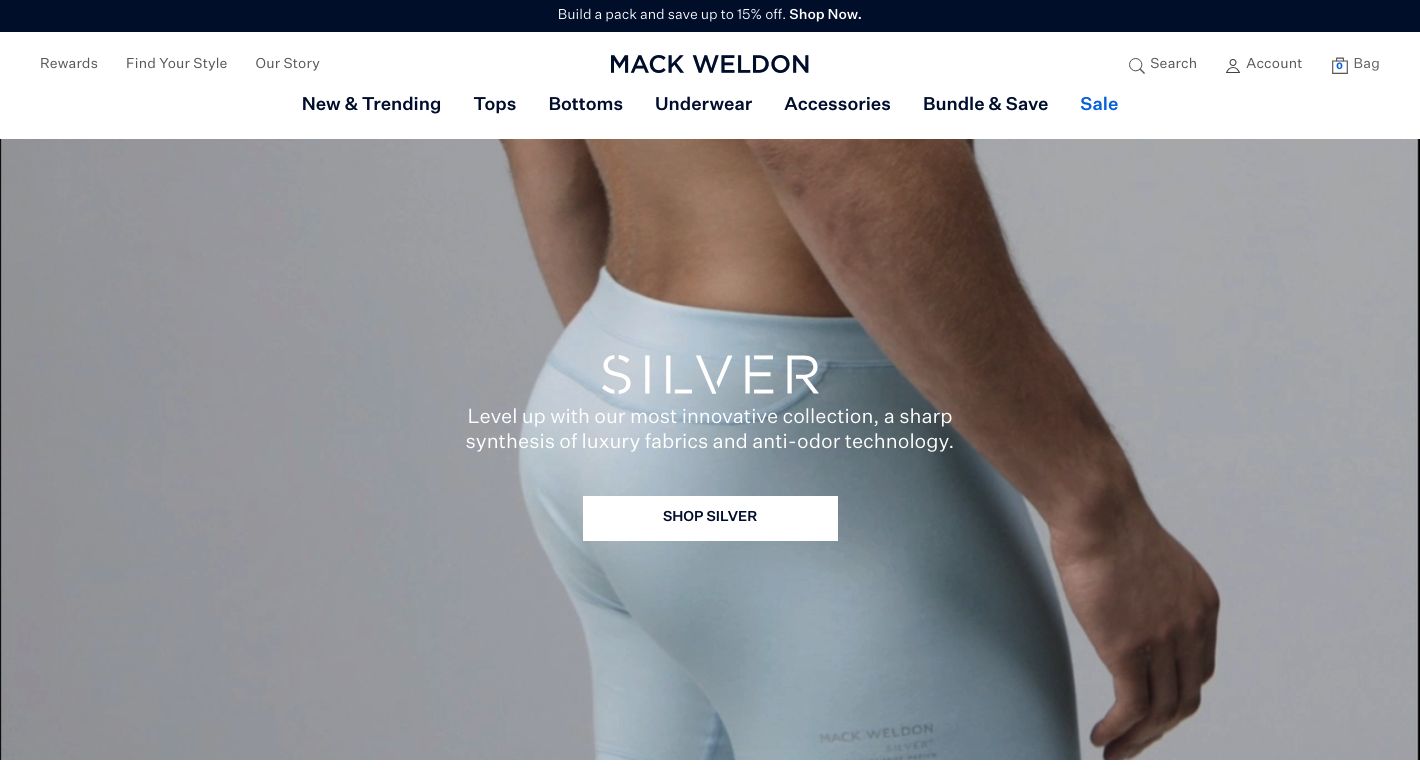 Mack Weldon Website