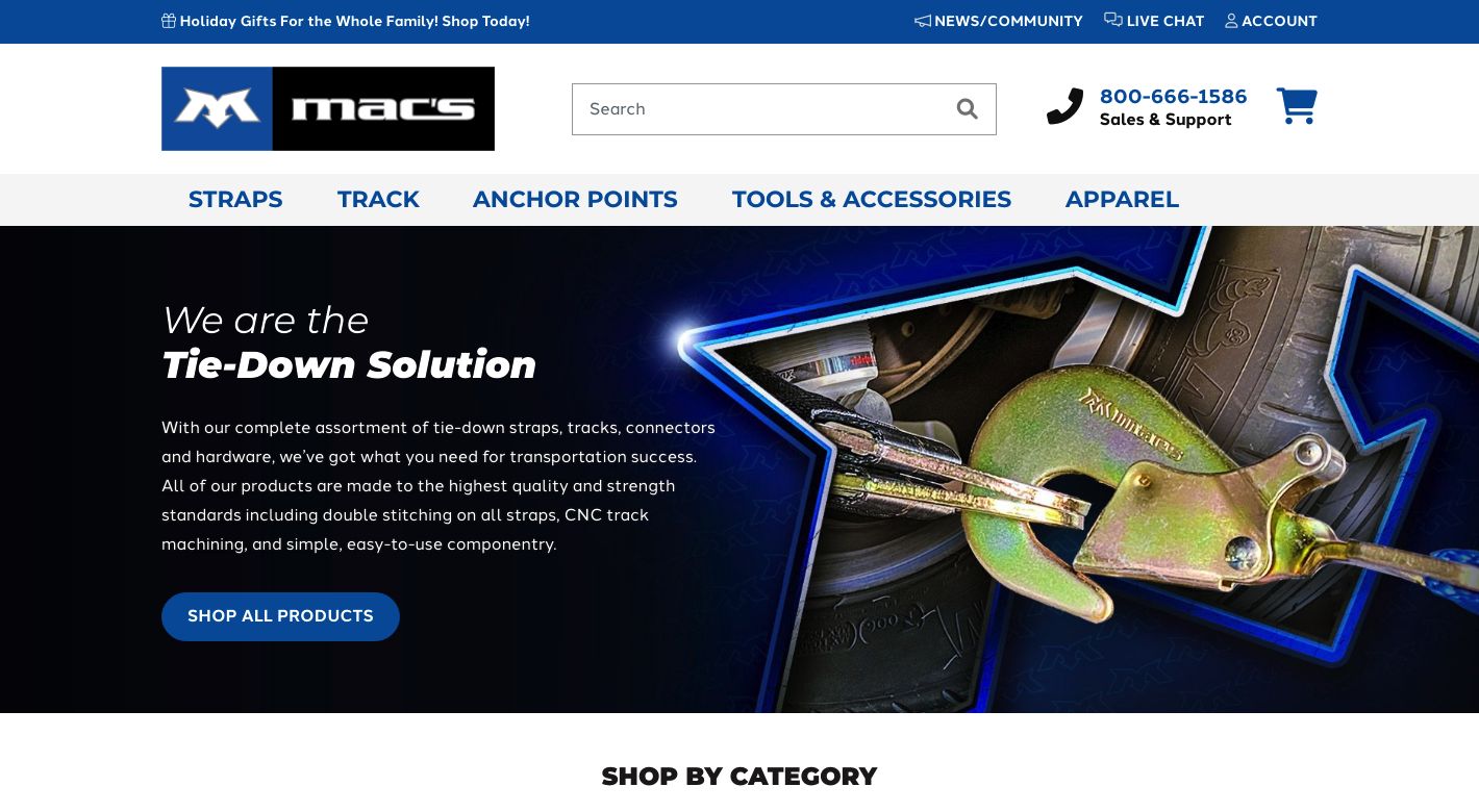 Macs Custom Tiedowns Website