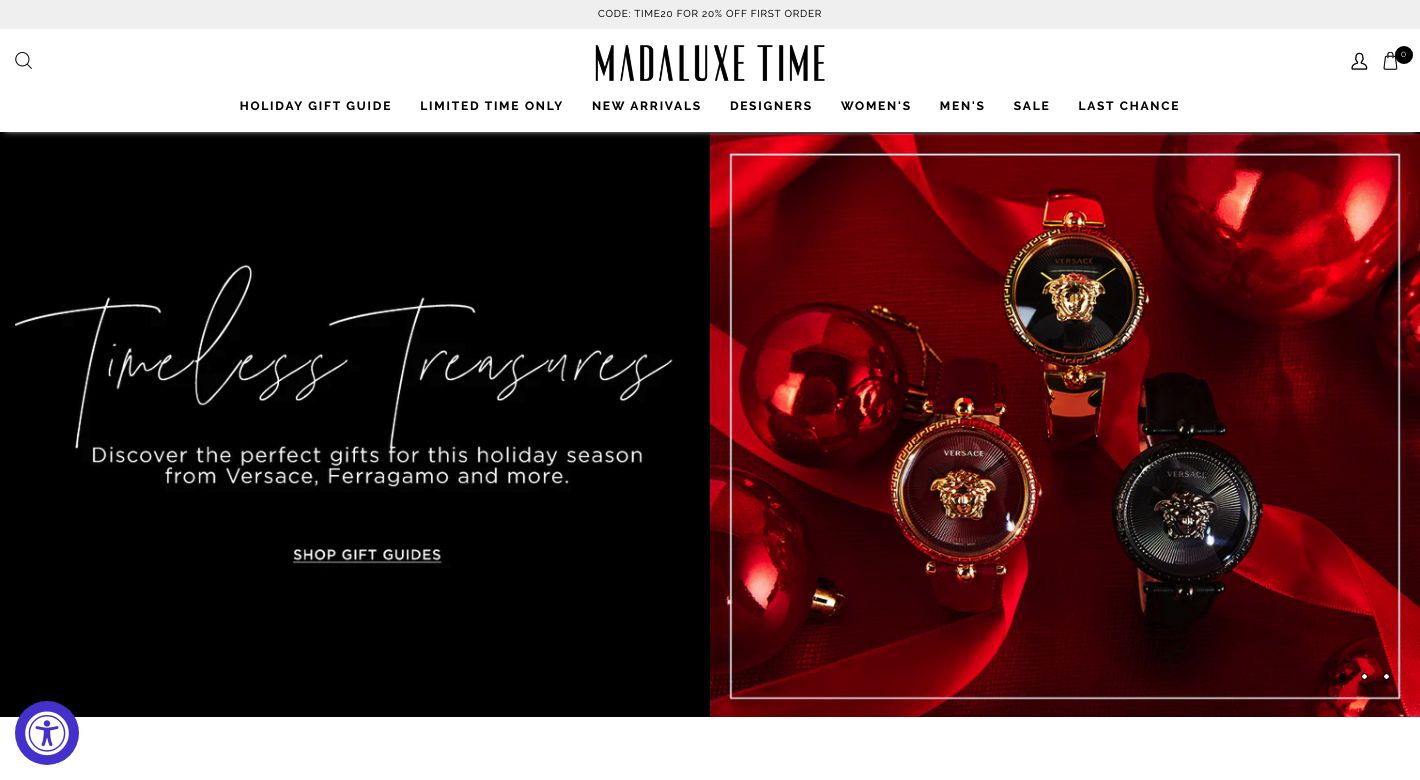 MadaLuxe Time Website