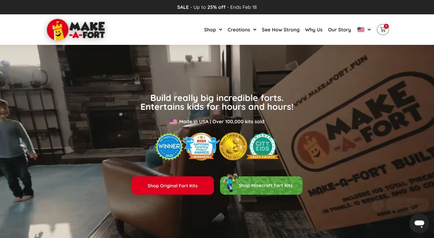 Make-A-Fort Website