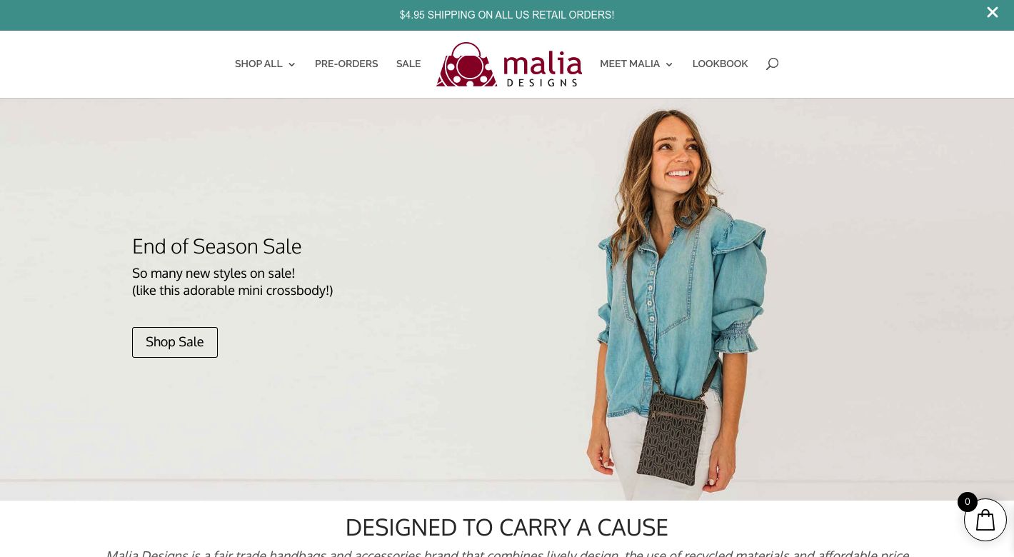 Malia Designs Website