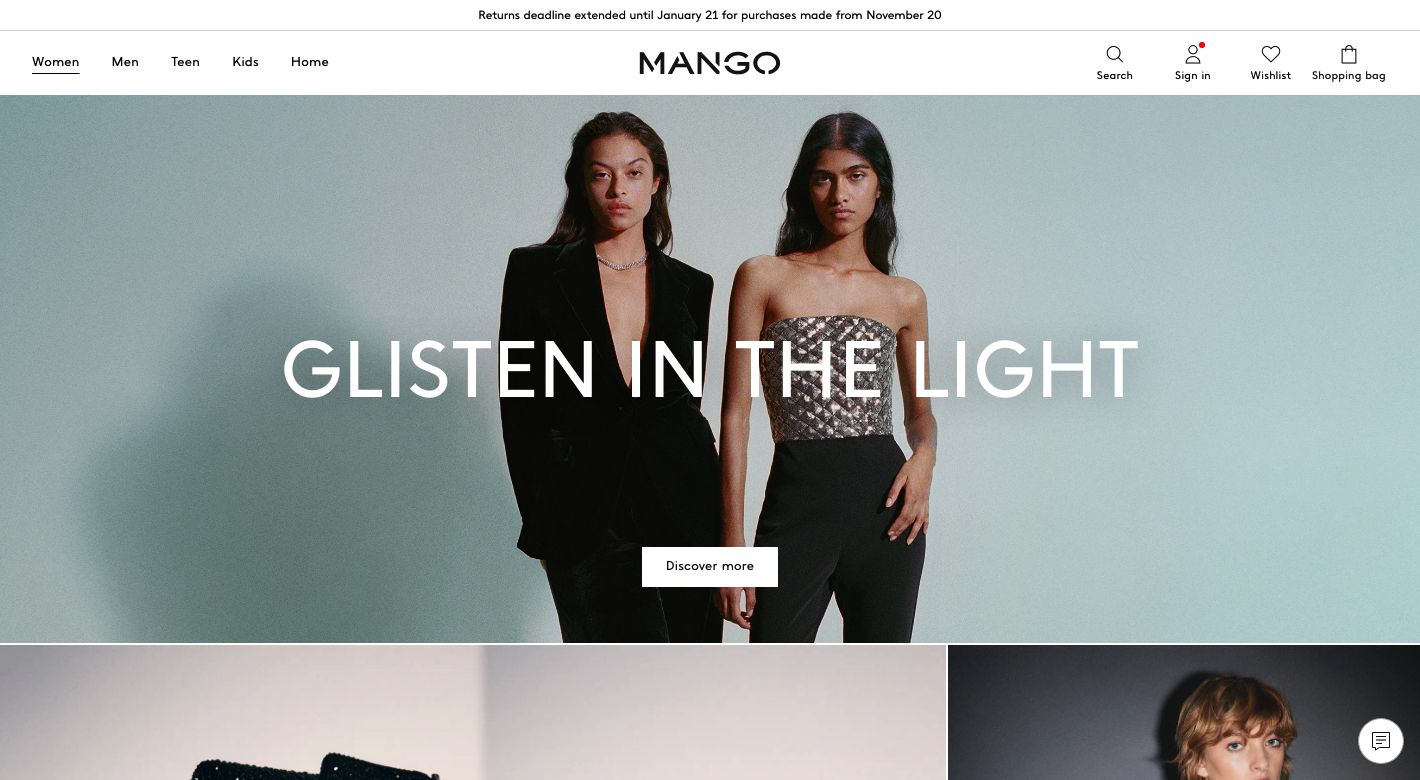 Mango Website