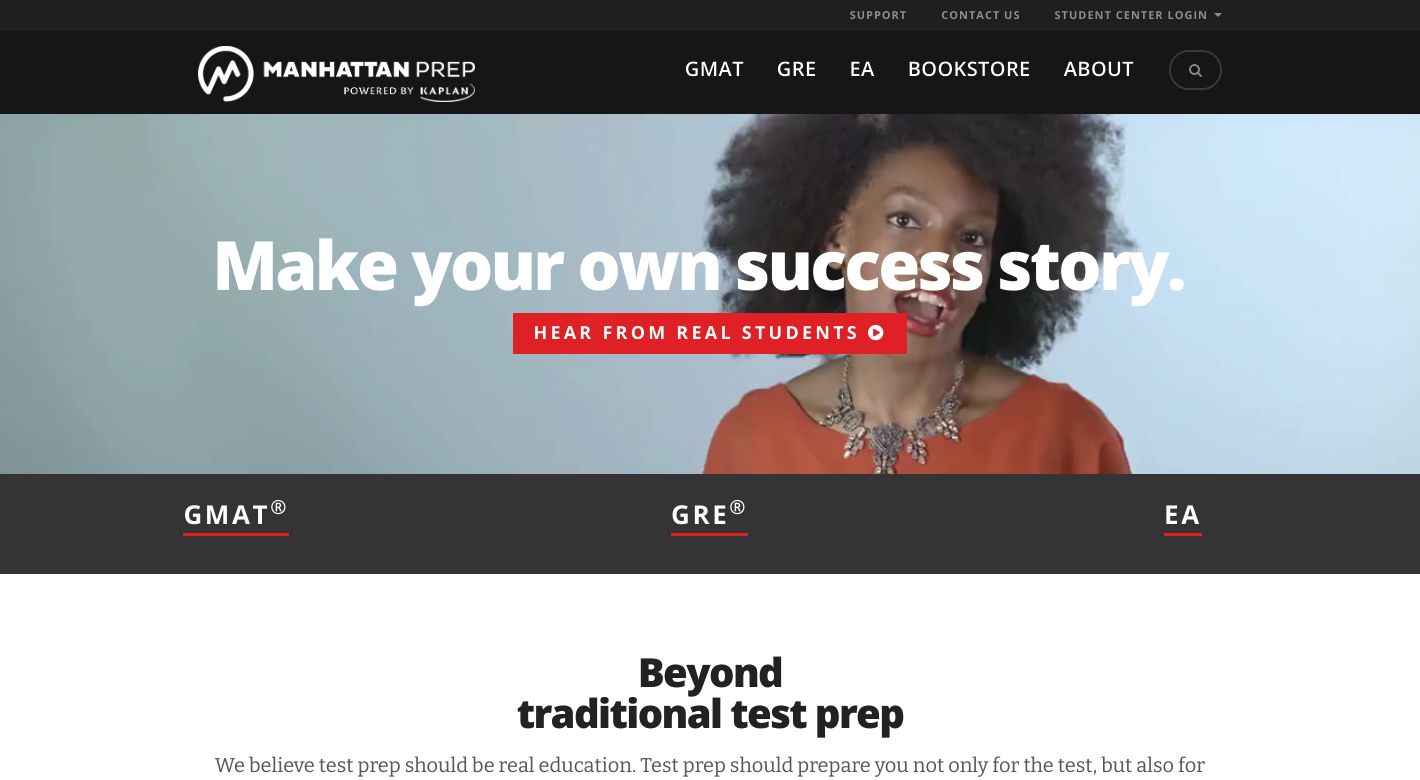 Manhattan Prep Website