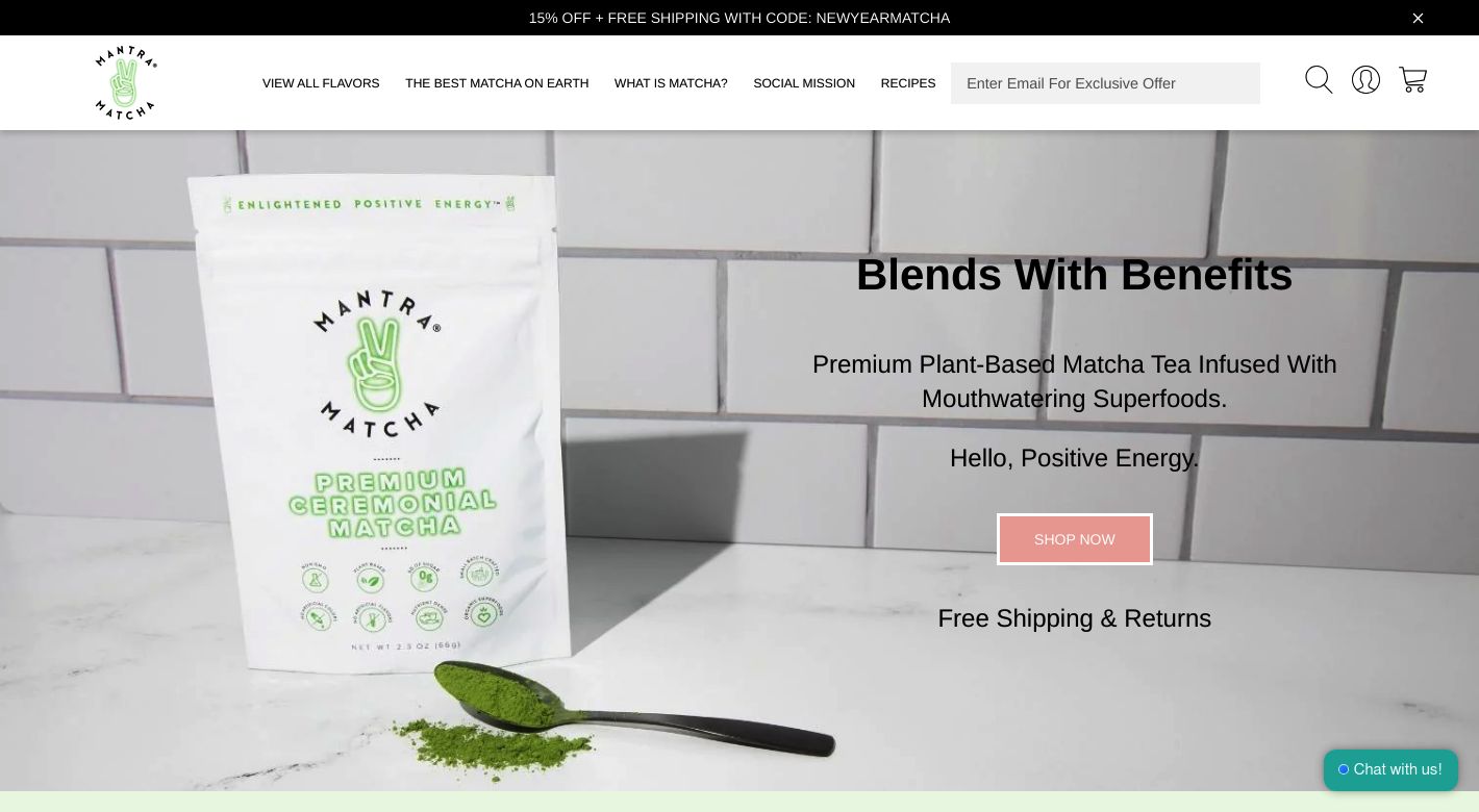 Mantra Matcha Website