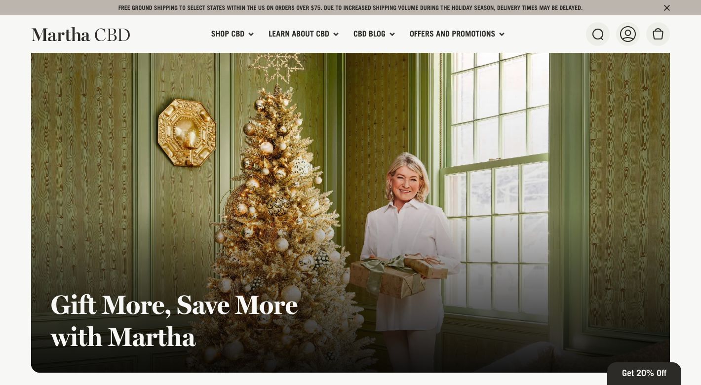 Martha Stewart CBD Website