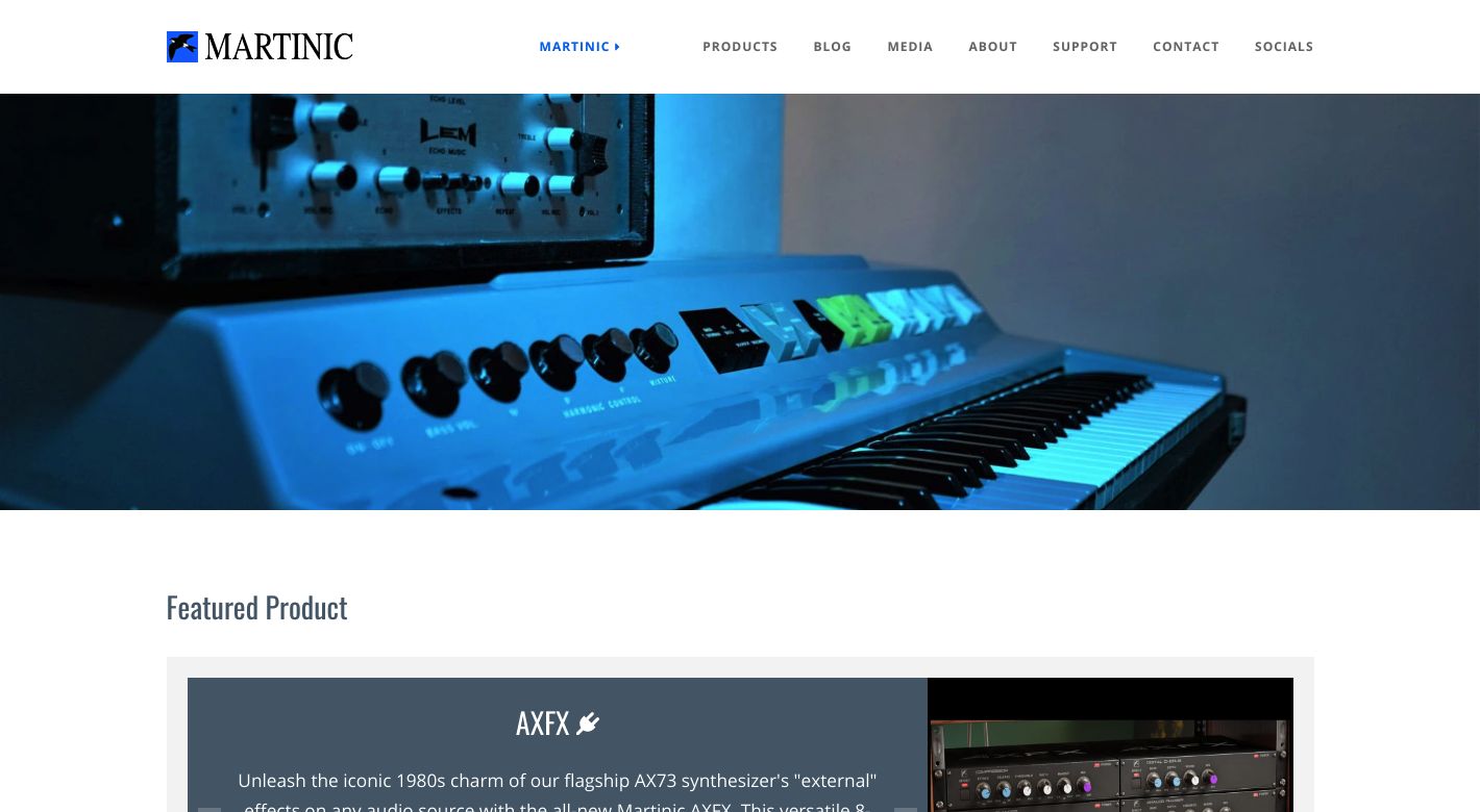 Martinic Audio Website