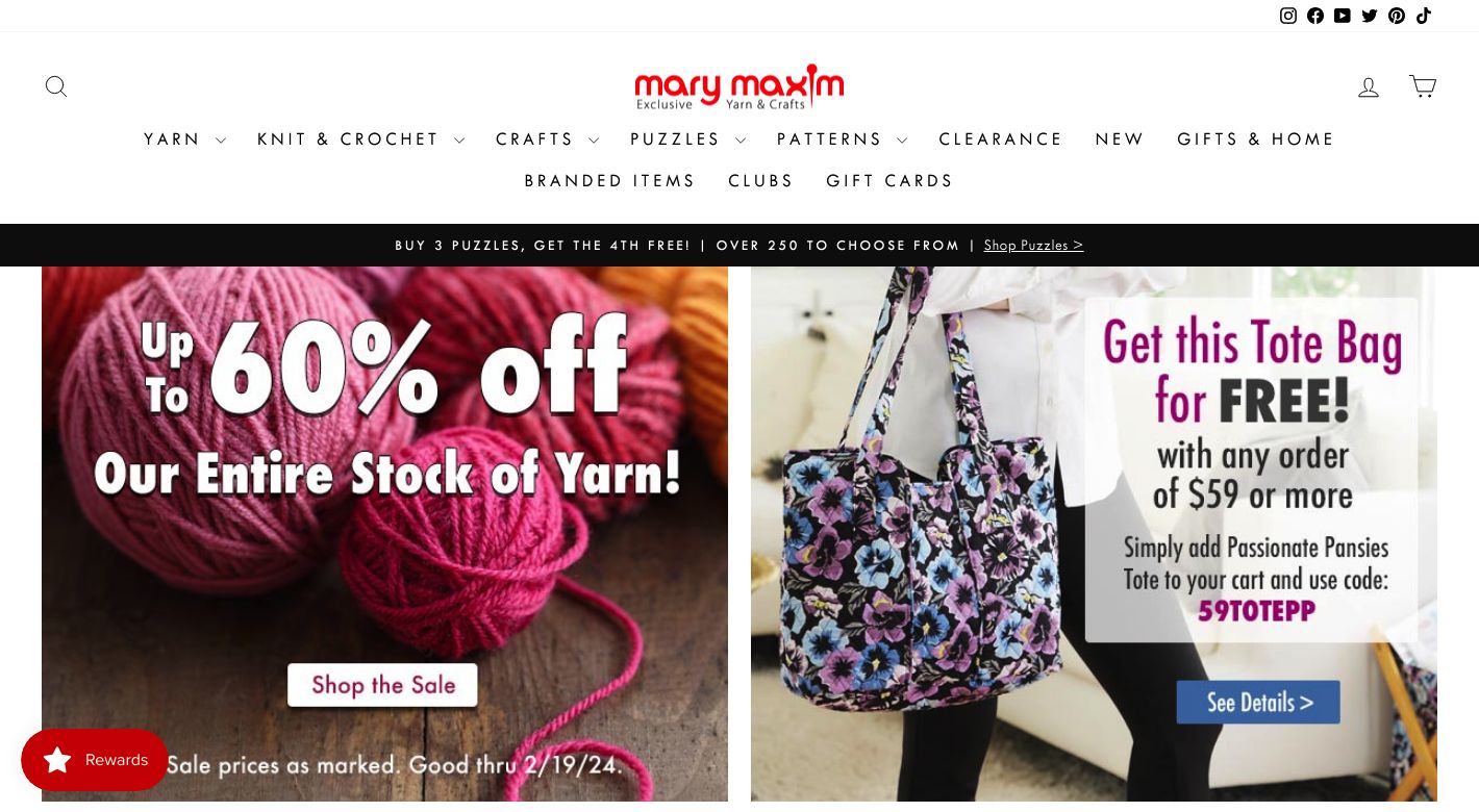 Mary Maxim Website