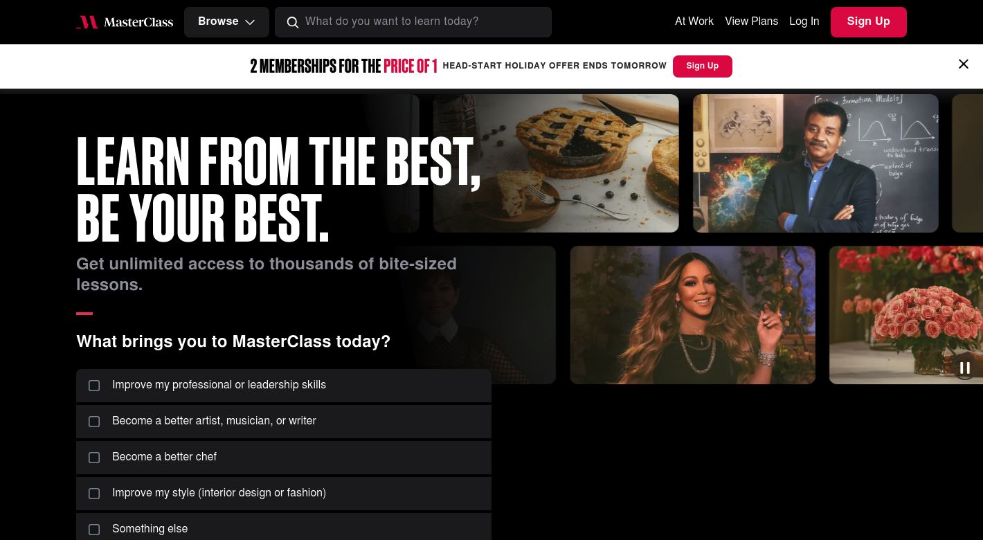 MasterClass Website