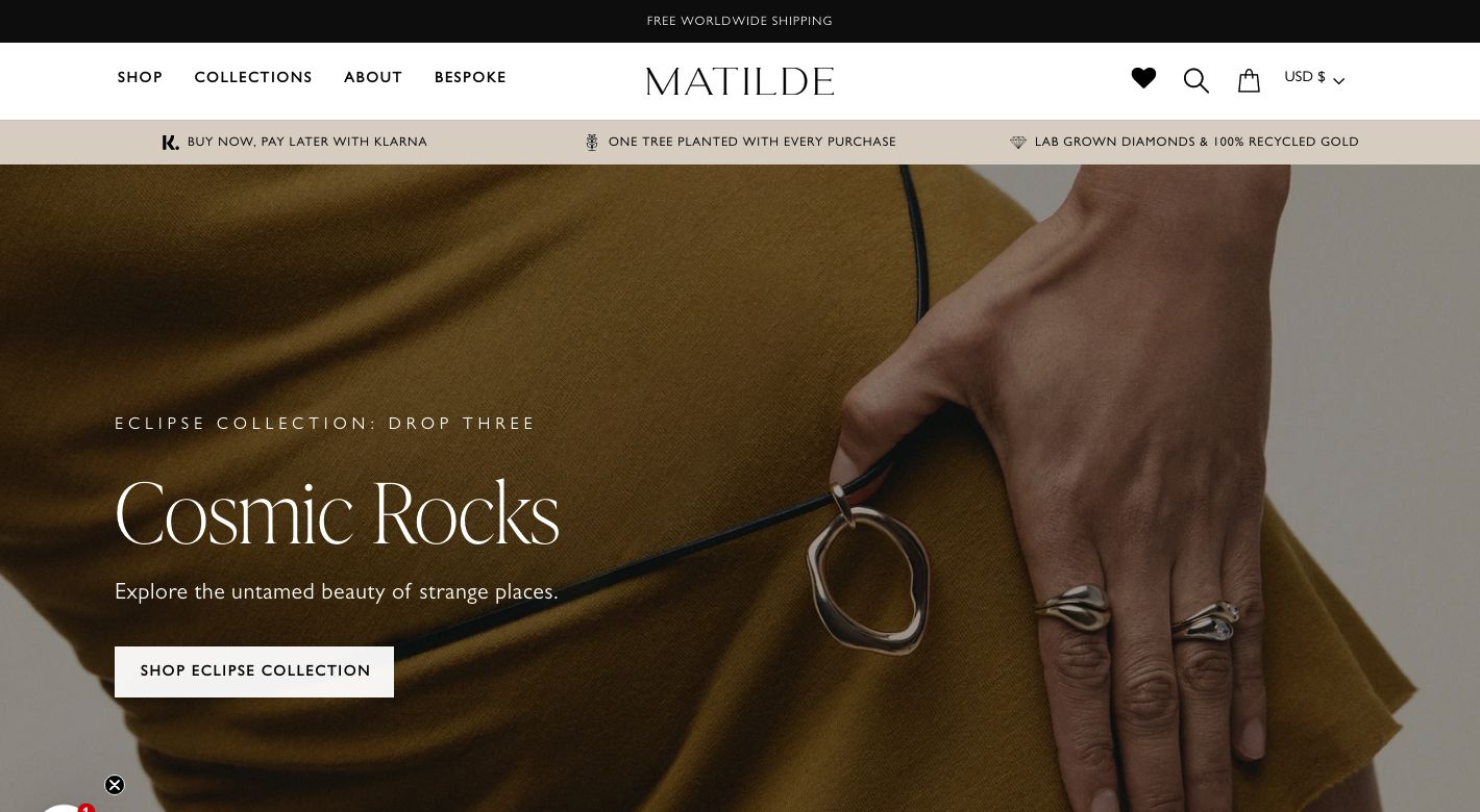 Matilde Jewelry Website