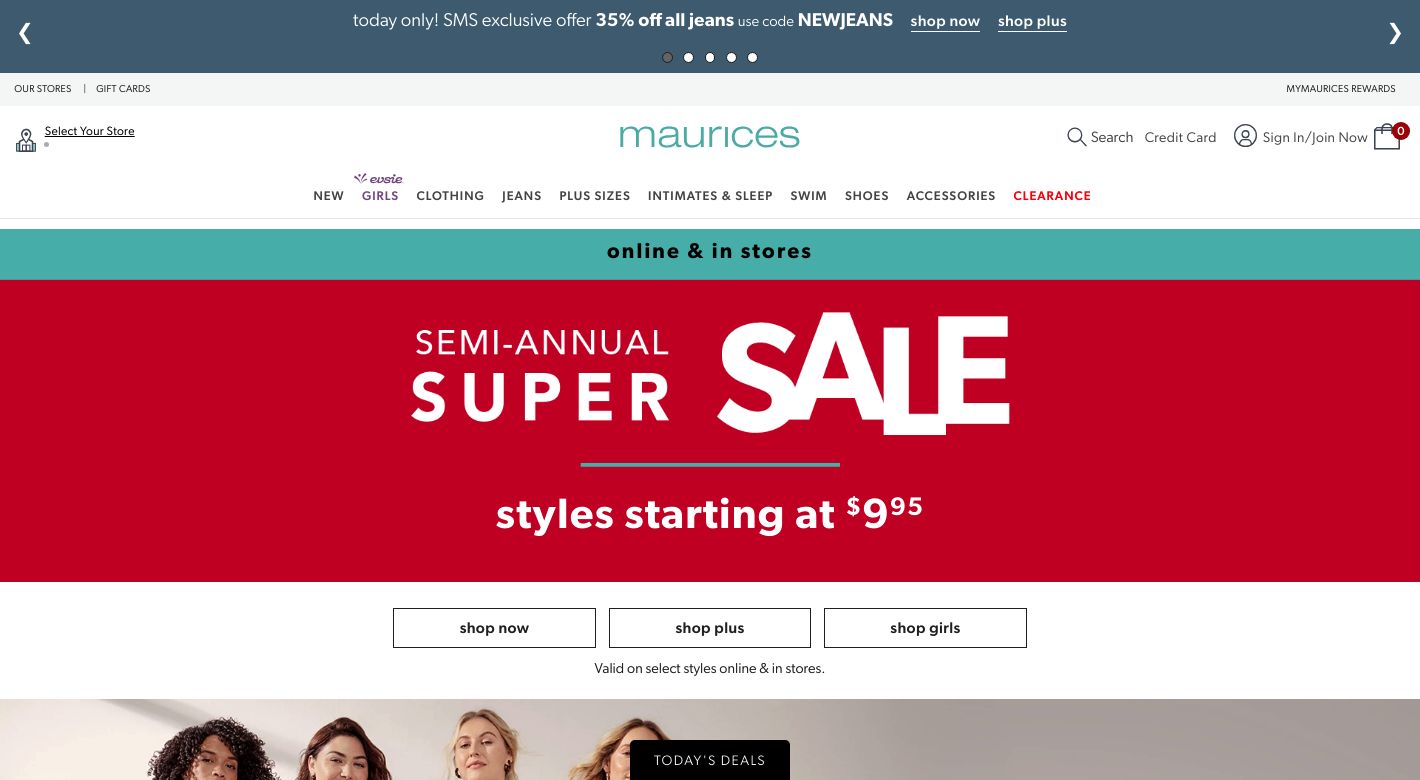Maurices Website