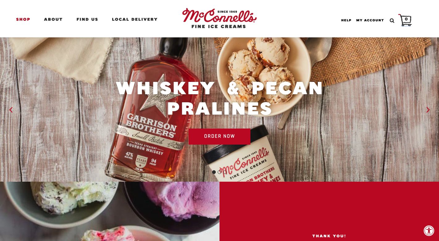 McConnell's Fine Ice Creams Website