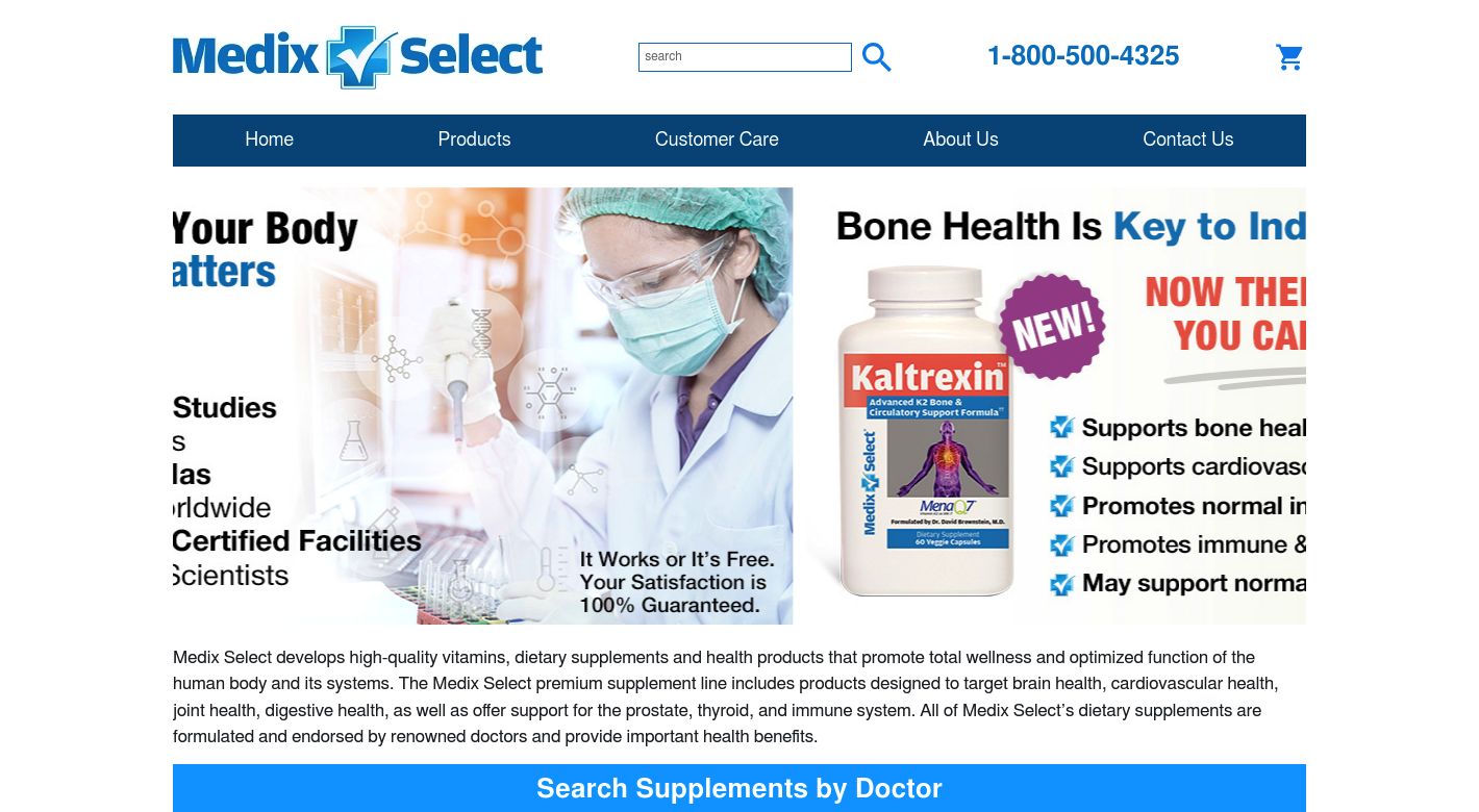 Medix Select Website