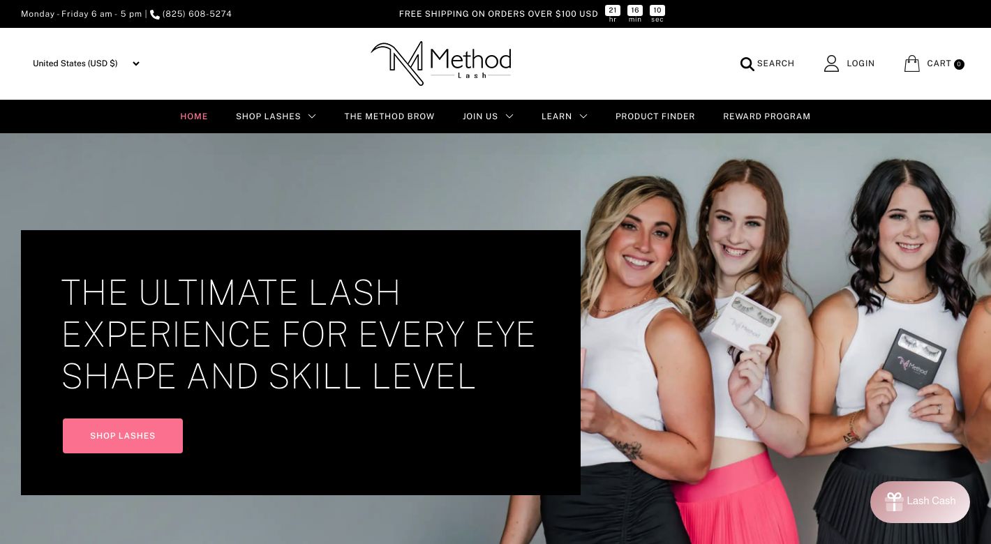 METHOD LASH Website