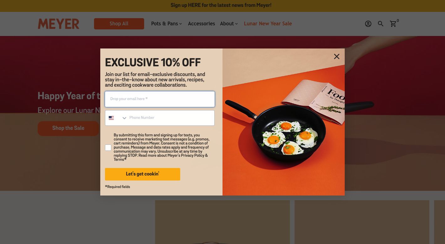 Meyer Brand Cookware Website