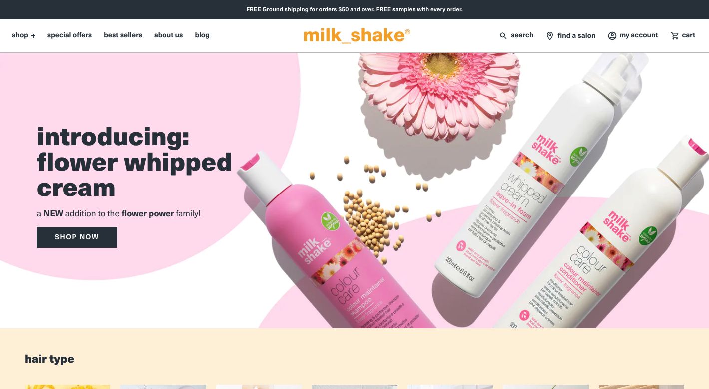 milk_shake Website