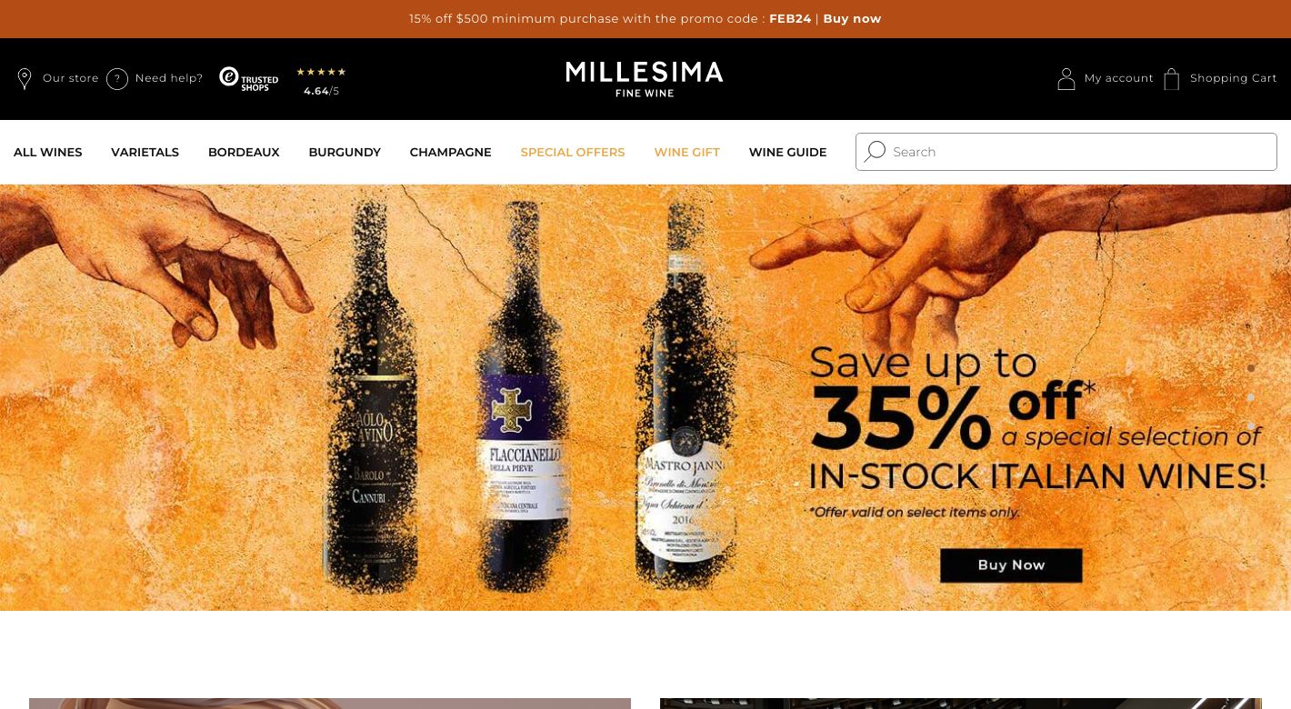 Millesima Website