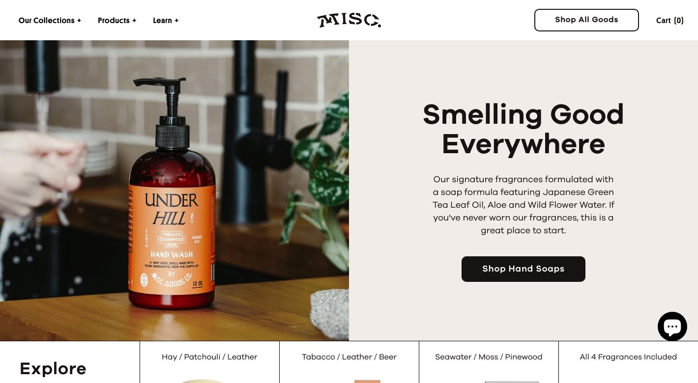Misc. Goods Co. Website
