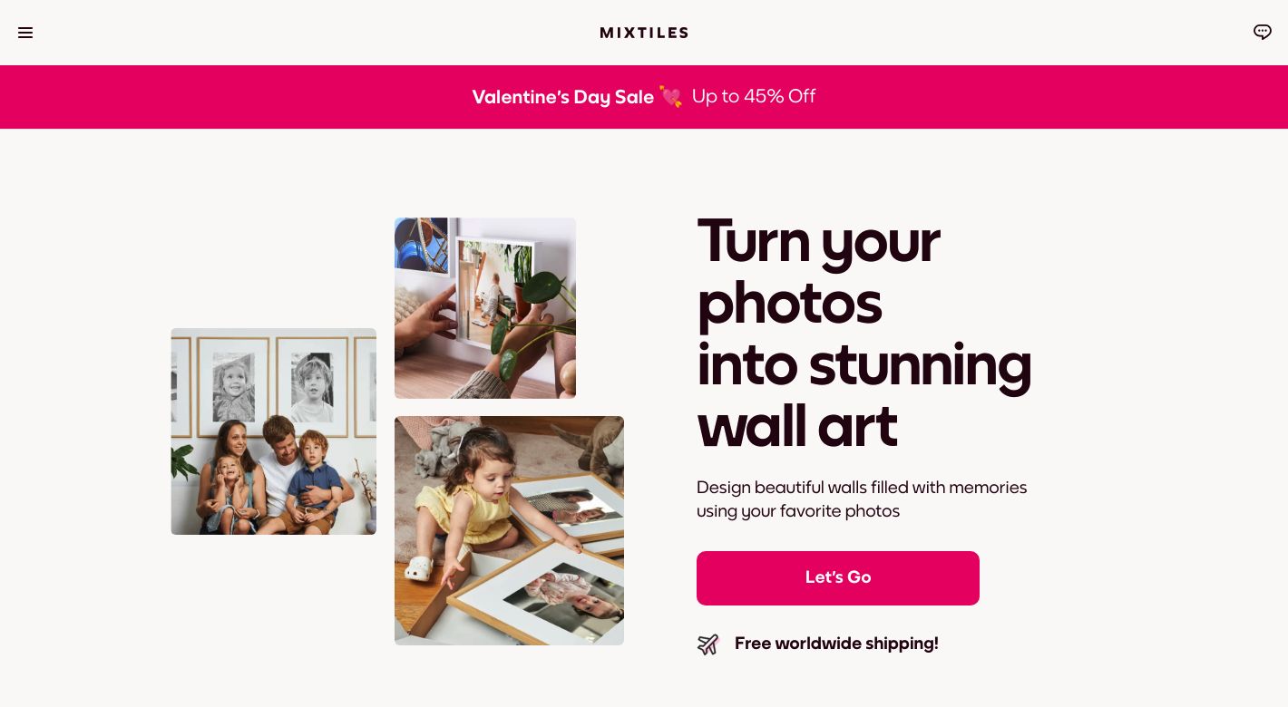 Mixtiles Website
