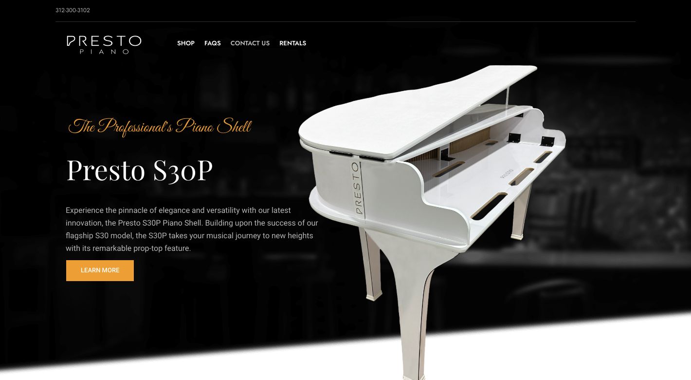 MJ Pianos Website