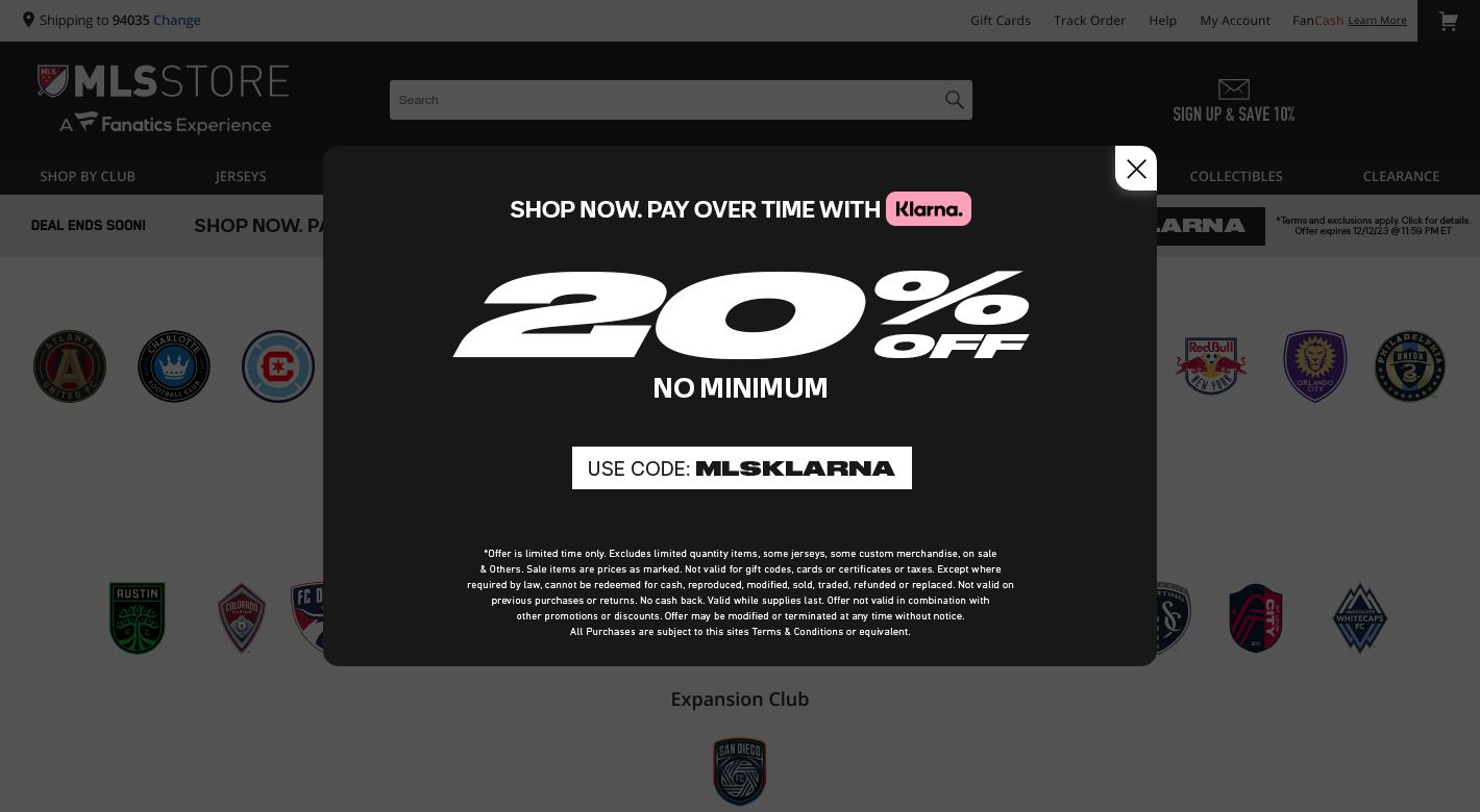 MLSStore.com Website