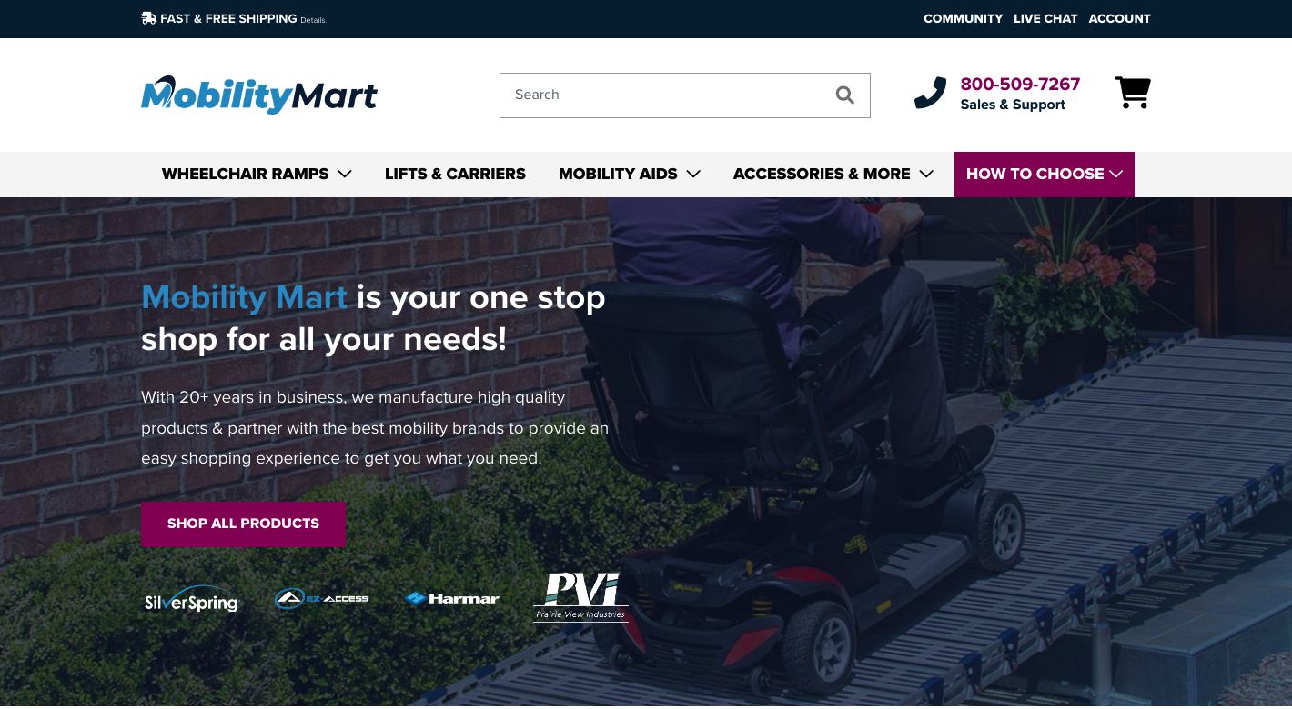 Mobility Mart Website