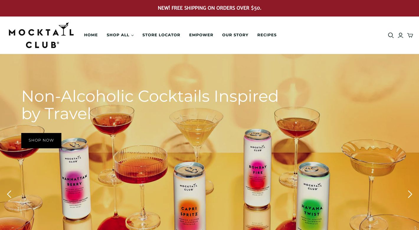 Mocktail Club Website