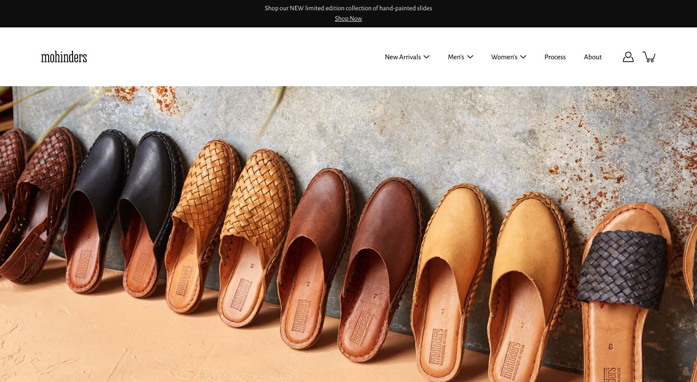 Mohinders Shoes Website