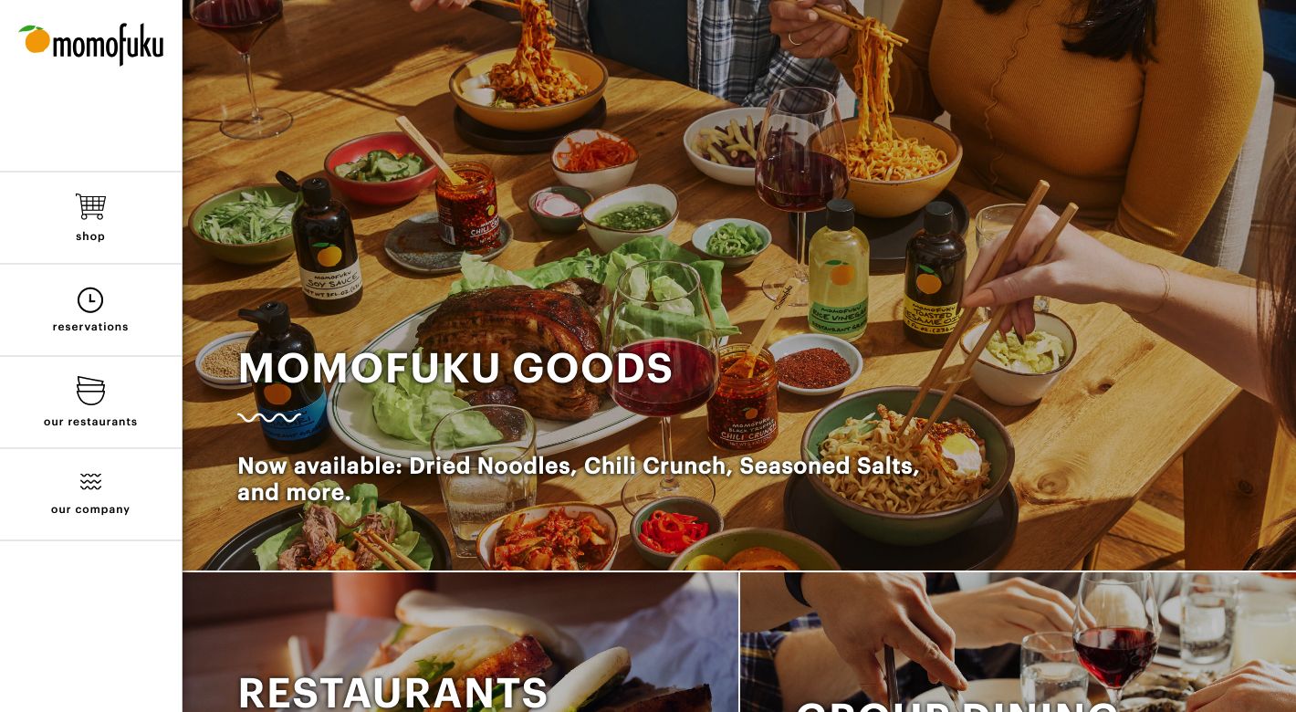 Momofuku Website